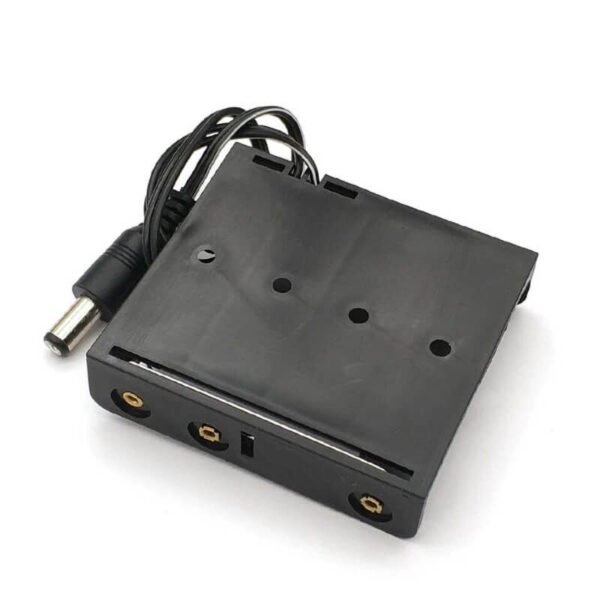 4xAA Battery Holder with DC Jack